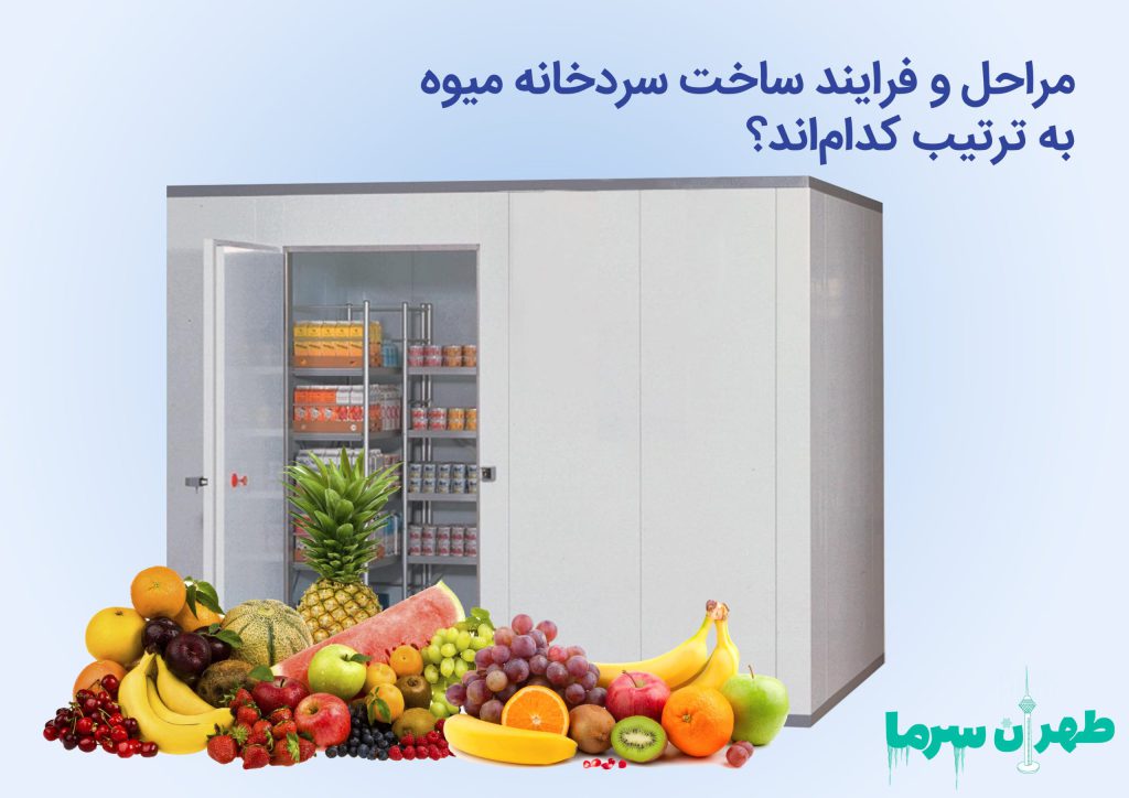مراحل و فرایند ساخت سردخانه میوه به ترتیب