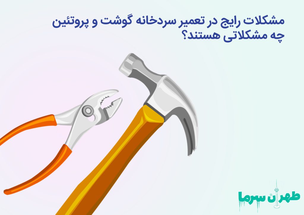 مشکلات تعمیر سردخانه گوشت و پروتئین