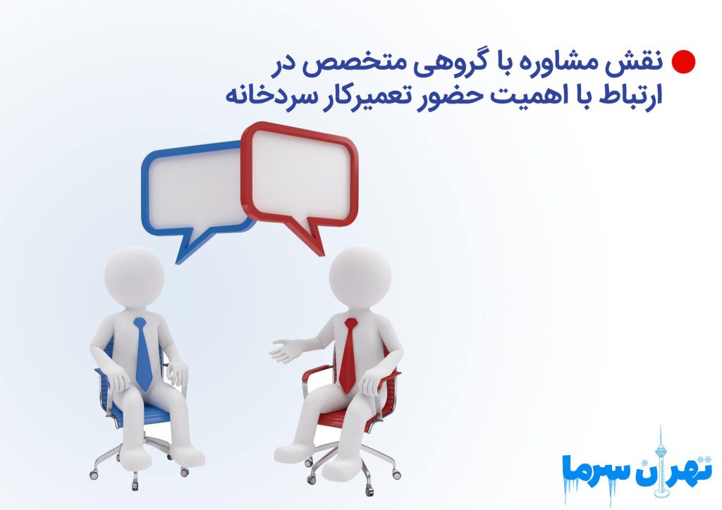 نقش مشاوره با گروهی متخصص در ارتباط بااهمیت حضور تعمیرکار سردخانه