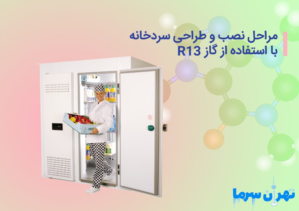 مراحل نصب و طراحی سردخانه با استفاده از گاز R۱۳