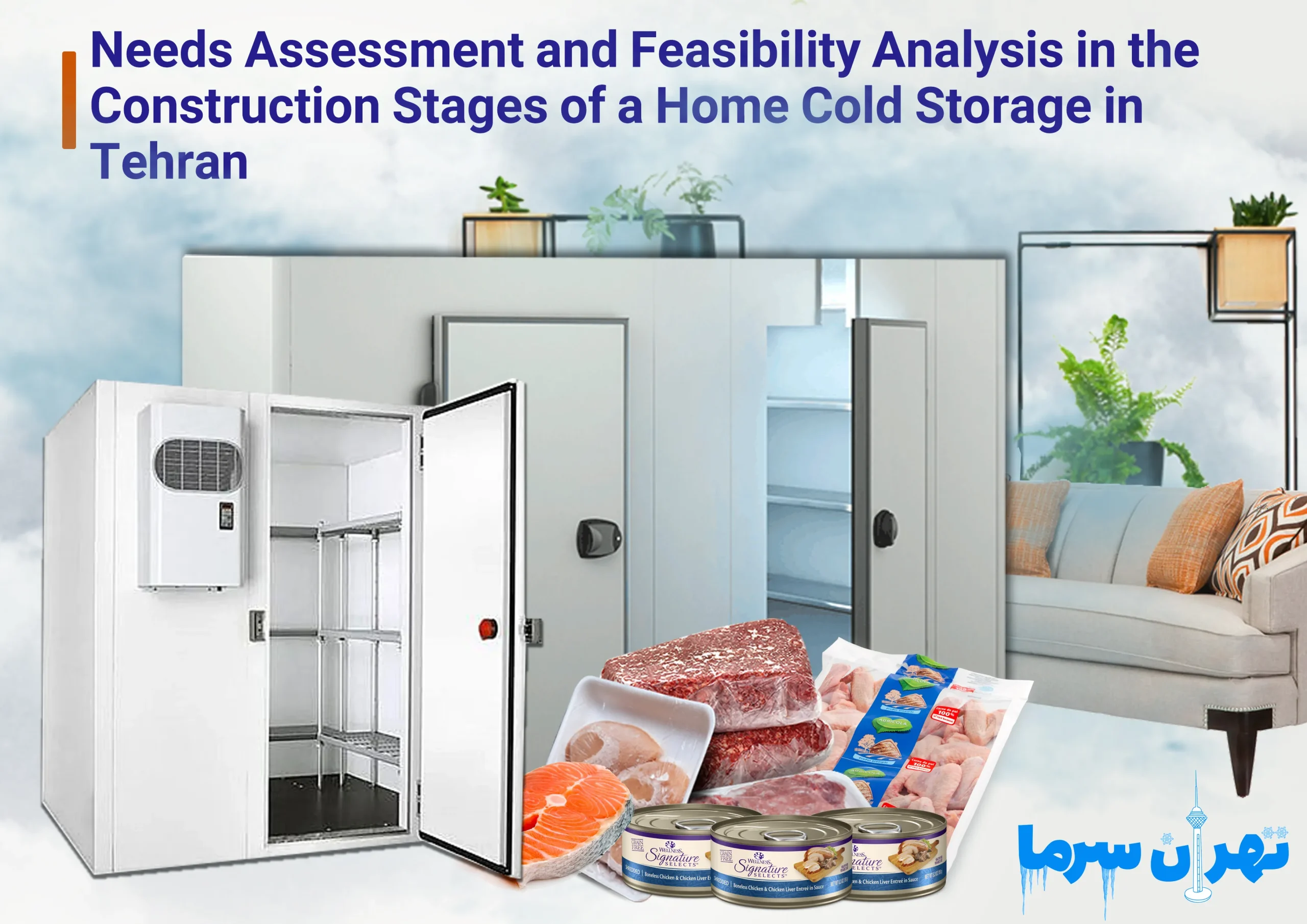 Steps to build a cold storage room for a home in Tehran